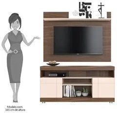Rack Bancada Yara com Painel para TV até 47 Pol. Maia Nogueira/Off Whi