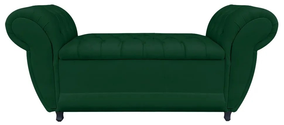 Recamier Baú Londres 1,20 m Suede D'Rossi - Verde