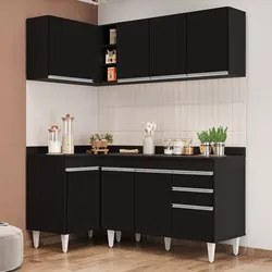 Armário de Cozinha Modulado de Canto Direito 4 Peças CP38 Balcão com T