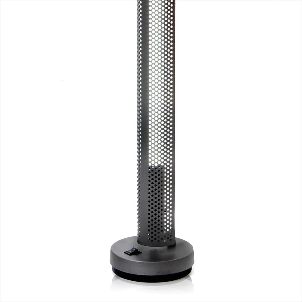 Abajur Rera 12,5X12,5X76,5Cm Metal Alumínio 01Xt8 60Cm - Old Artisan A... (CAFÉ)