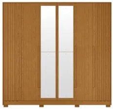 Guarda Roupa Casal 237cm com Espelho Vinna A02 Cinamomo - Mpozenat