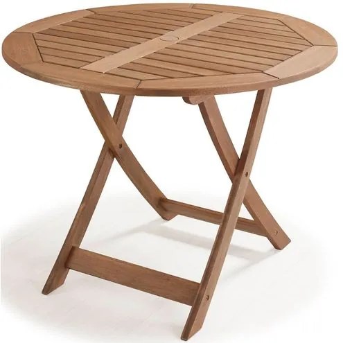 Mesa Dobravel Redonda Primavera Stain Canela 90 cm - 34758 Sun House