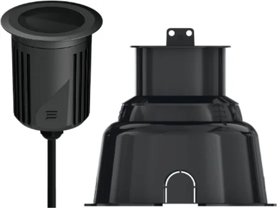 Embutido De Solo Led Preto 11,5W 2700K 36 S.Ground 24V Pro