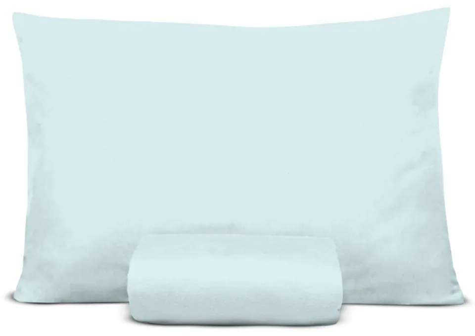 Jogo De Cama Solteiro 2 Peças 150 Fios Microfibra - Lençol E Fronha -... (Verde-Menta)