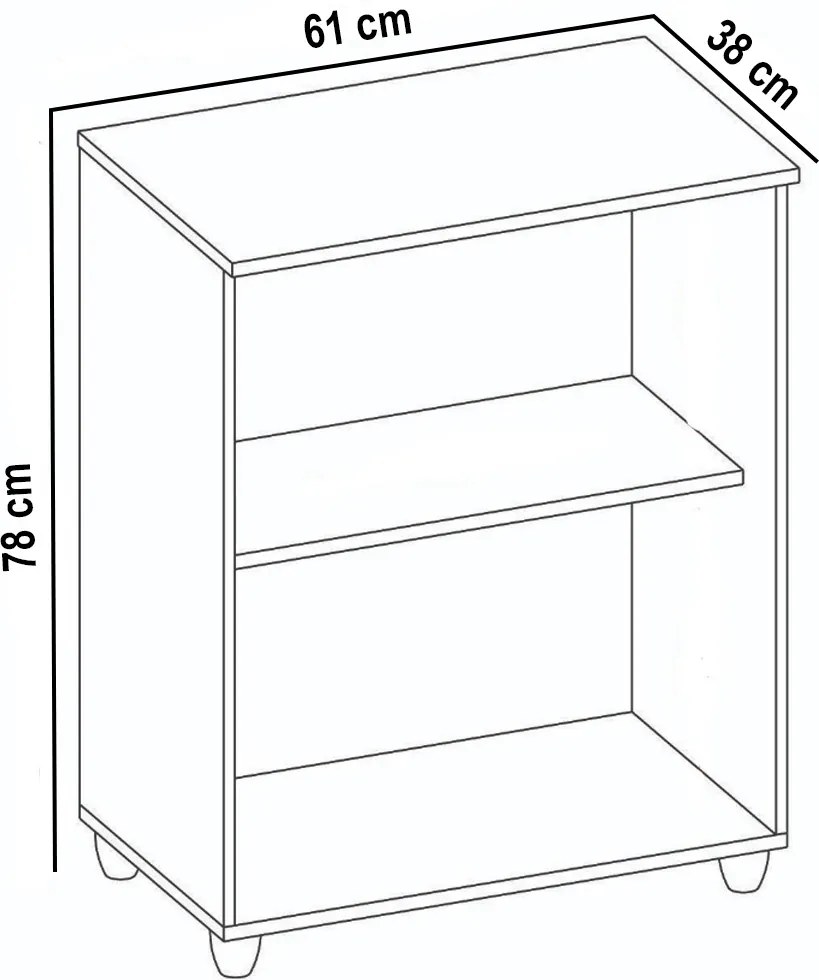 Balcão Multiuso 61cm Lavanderia 2 Portas Renata Branco A09 - D'Rossi
