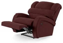 Poltrona do Papai Reclinável Kalie Power Touch USB FH9 Veludo Vinho -