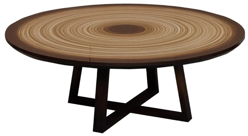 Mesa de Apoio Pé Cruzado D90cm - Bamboo Fosco Kleiner