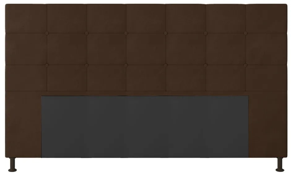 Cabeceira Stambul Para Cama Box King 195 cm Suede - D'Rossi - Marrom