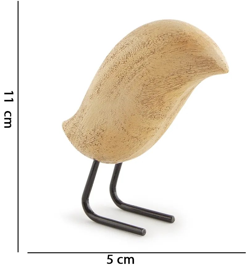 Escultura Pássaro Decorativo em Poliresina 11 cm - D'Rossi
