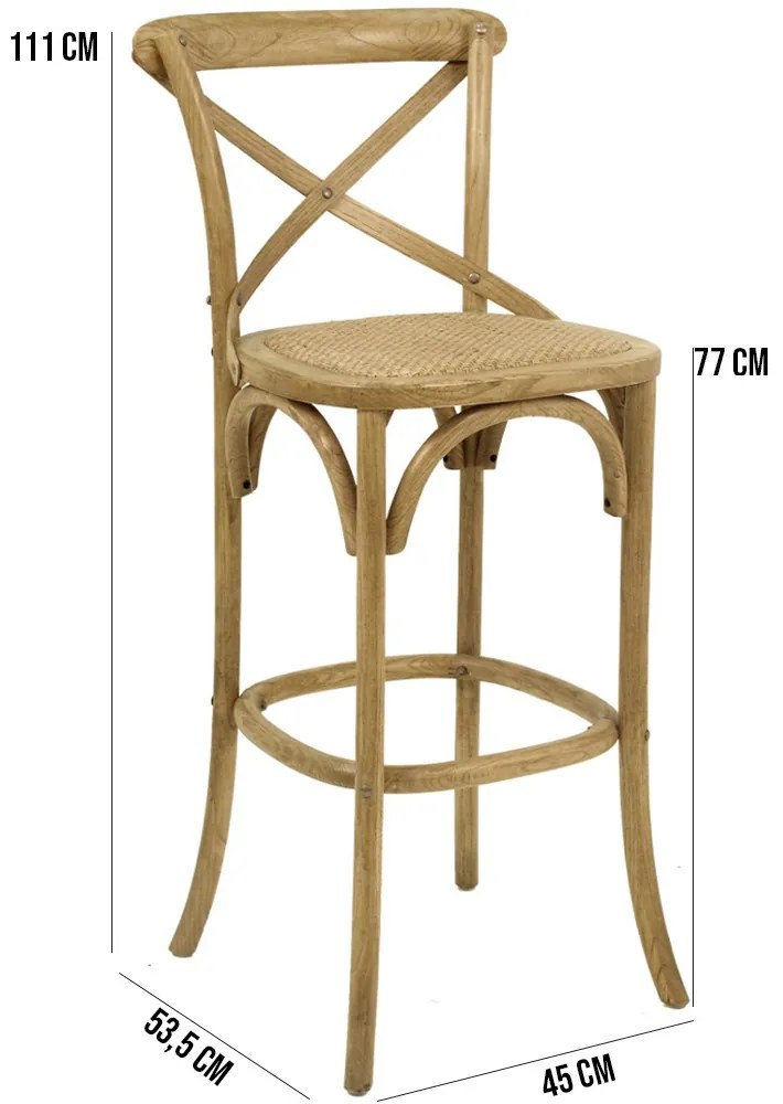 Kit 02 Banquetas Bistrô Gourmet Para Cozinha Blair Fixa Oak G04 - Gran Belo