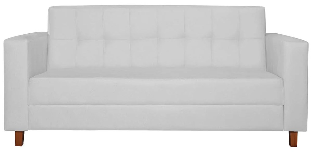 Sofá 2 Lugares Denver Suede Branco - ADJ Decor