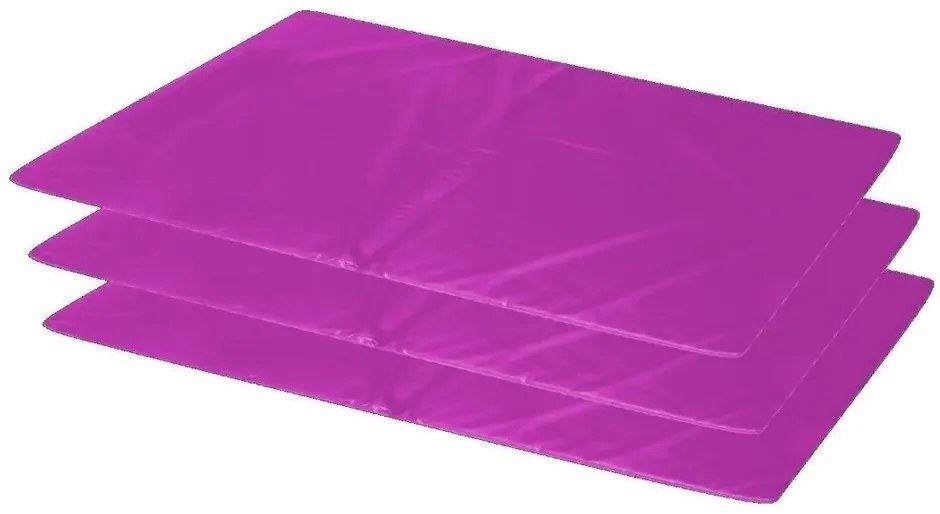 Kit 3 Colchonetes Academia, Espuma D33 Impermeável 90 X 42 (Azul)