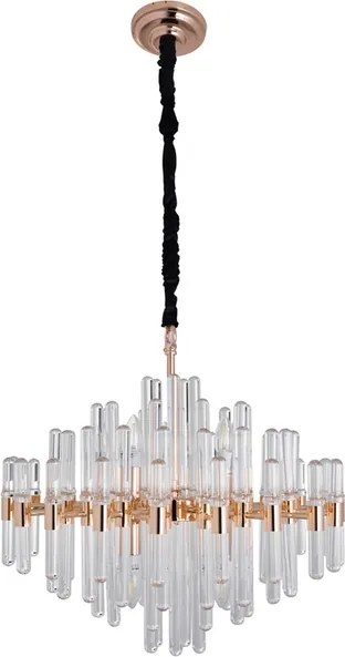 Pendente Vidro Metal Ouro Frances Copenhage