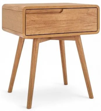 Mesa de Cabeceira Itamogi Direita 1 Gaveta Cor Champagne 57cm  - 72014 Sun House