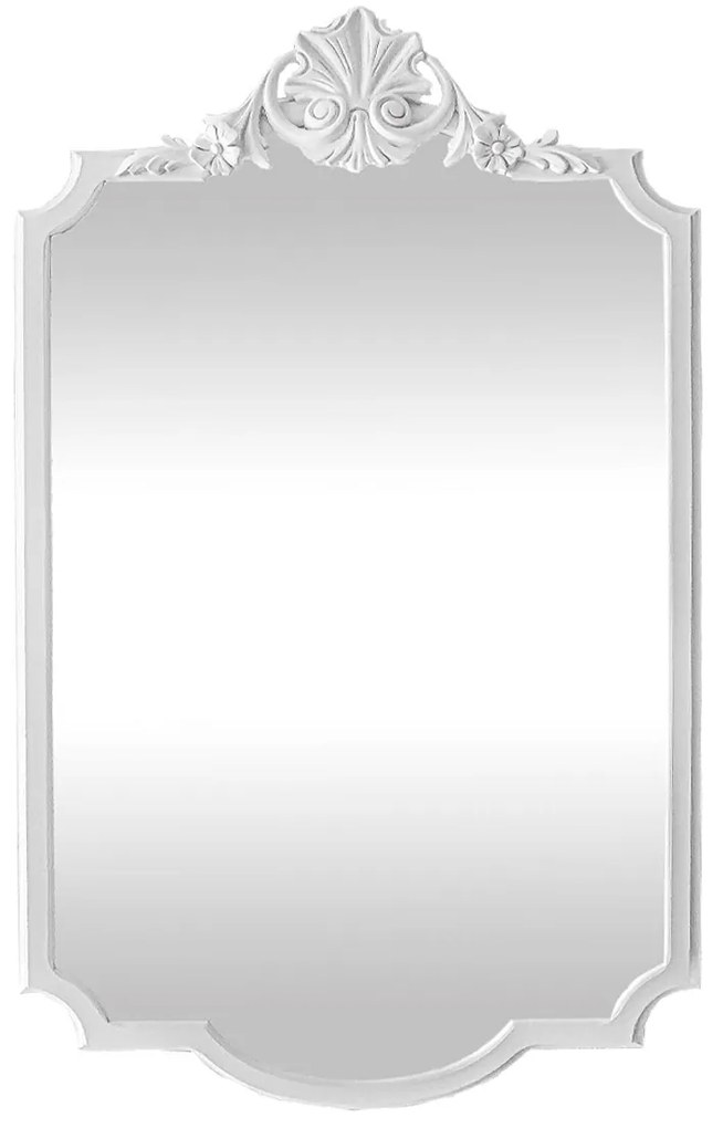 Espelho Entalhado Mediterrâneo - Branco Clássico Kleiner