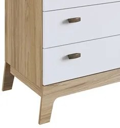 Cômoda Infantil 4 Gavetas 71cm Favo de Mel 003 Itapuã/Branco - Complet
