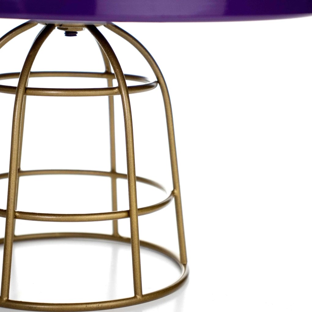 Boleira Com Suporte de Metal Com Base Roxo - D'Rossi
