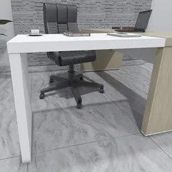 Mesa de Apoio Lateral 89cm Tamburato Corp A06 Branco - Mpozenato
