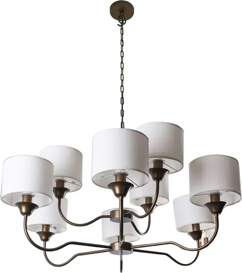 Lustre Aco Aluminio Ouro Novo Alba