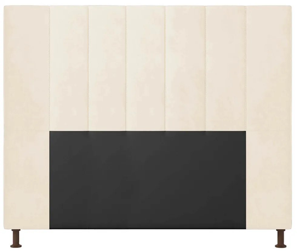 Cabeceira Casal Cama Box 140cm para Quarto Malibu Suede M11 - D'Rossi - Bege