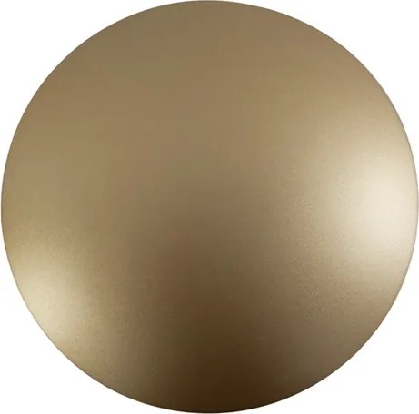 Arandela Led Aluminio Dourado 6W 127V 2700K Pleine Lune