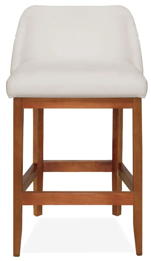 Kit 2 Banquetas Decorativa Talyta Linho Marrom Mesclado