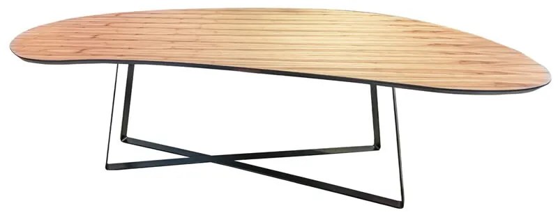 Mesa Contemporânea Tátio Bean 2400 - Lâmina Natural  Kleiner