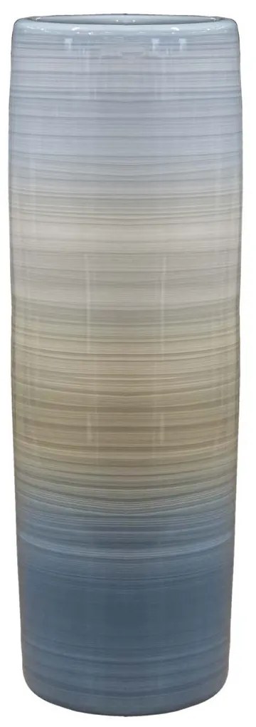 Vaso Tubo Decorativo em Cerâmica - Borboleta Alto Brilho  Kleiner