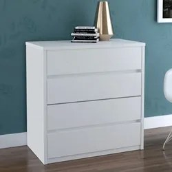 Cômoda 4 Gavetas Blank F04 Branco Mpozenato