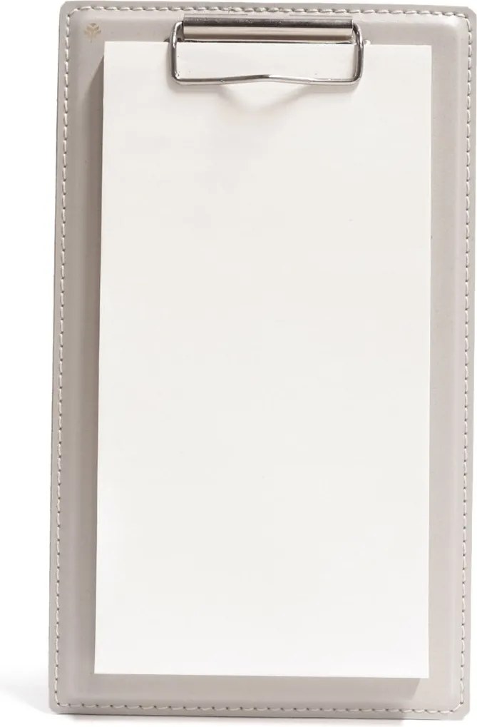 Mini Prancheta c/ Bloco Sottile Casa em Couro PU - Gelo  Gelo