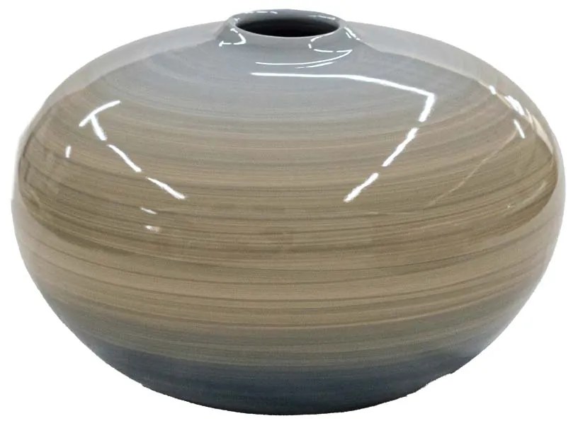 Vaso Bola decorativo em Cerâmica Carolina Haveroth – Borboleta Alto Brilho