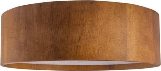 Plafon De Sobrepor Madeira Imbuia 40Cm Cilindrico