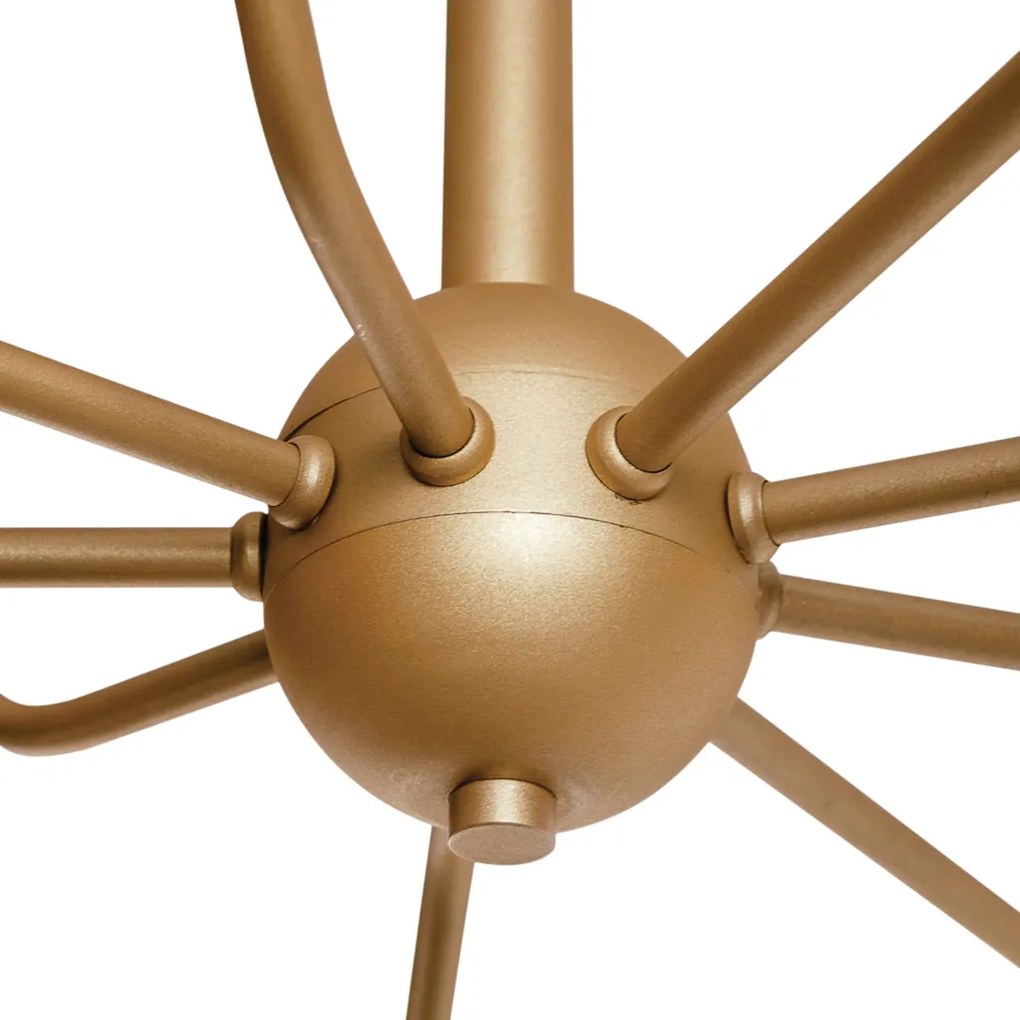 Pendente Pipoca Ø74X65Cm 9Xg9 / Metal E Globo Ø12Cm | Usina 16740/9 (BT - Branco Texturizado, FOSCO)