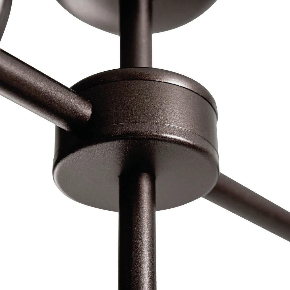 Pendente Kobe Ø96X39Cm 12Xg9 / Metal E Globo Ø12Cm | Usina 16743/12 (FN-F - Fendi Fosco, FOSCO)