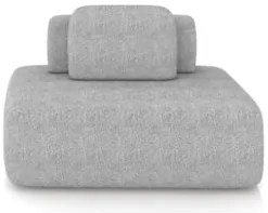 Sofá Modular 140cm Living Sala de Estar Moby Boucle Grafite Z08 - Mpoz