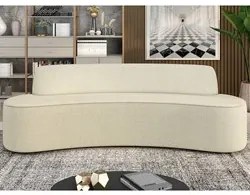 Sofá 5 Lugares para Sala de Estar Living 300cm Koane D06 Linho Creme -