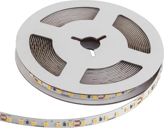 Fita De Led 12w Por Metro 24v 5 Metros - LED BRANCO QUENTE (2700K)