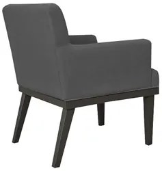 Poltrona Decorativa Sala de Estar e Recepção Vitória W01 Suede Cinza -