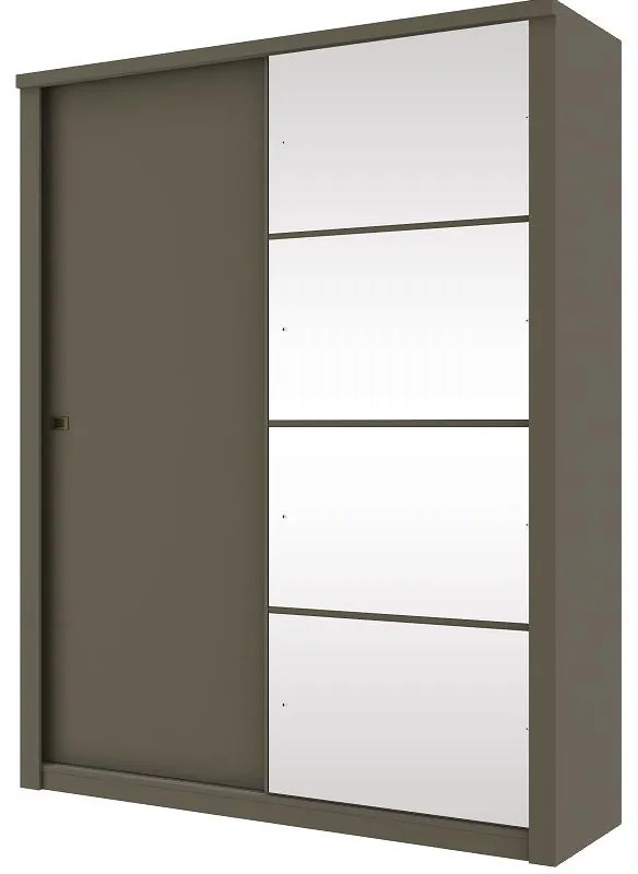 Guarda Roupa Roupeiro 2 Portas com Espelho 3 Gavetas Damasco