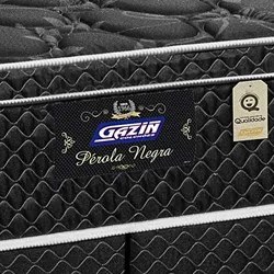 Colchão Box Casal Queen Size 158cm Molas Ensacadas Bonnel Perola Negra