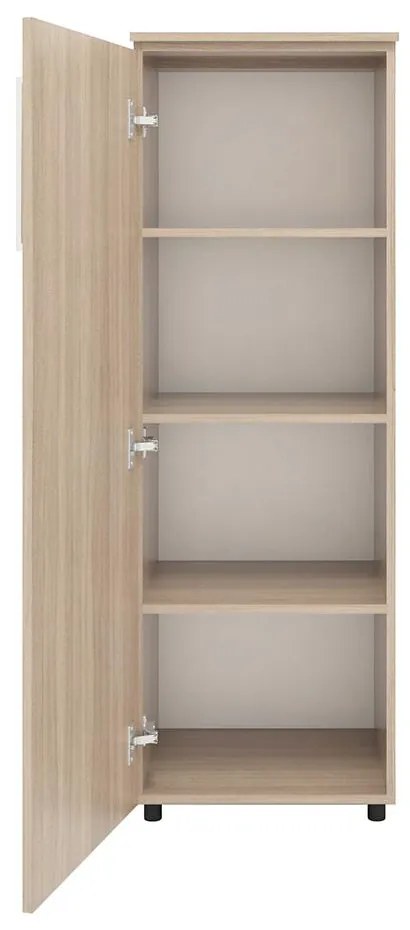 Armário Estante Multiuso Porta Prateleiras Marrom Montana