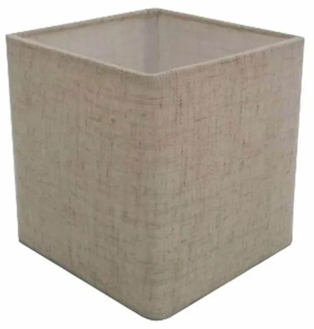 Cúpula em tecido quadrada abajur luminária cp-4224 16/16x16cm rustico