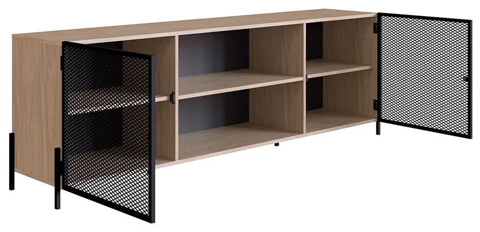 Rack New Hanover e Preto 180 cm - D'Rossi