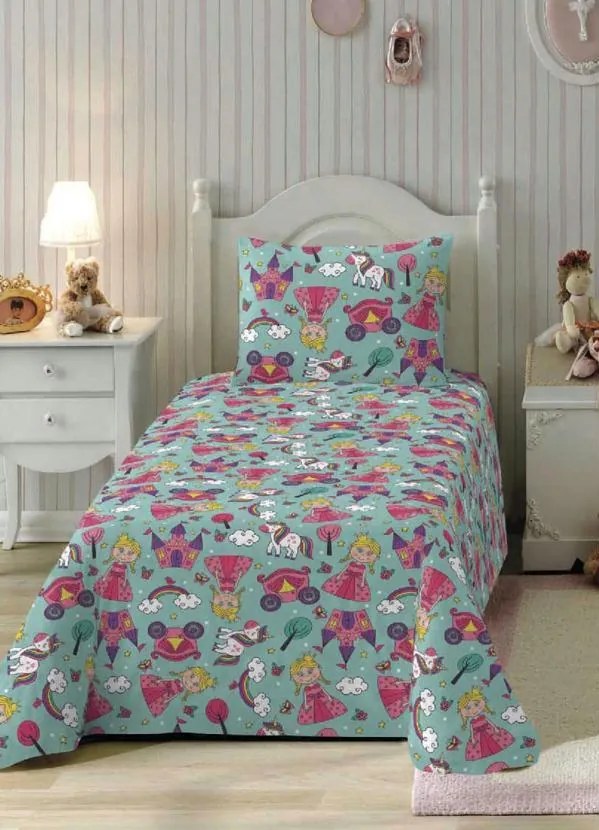 Jogo de Cama Princesa Solteiro 2 Peças