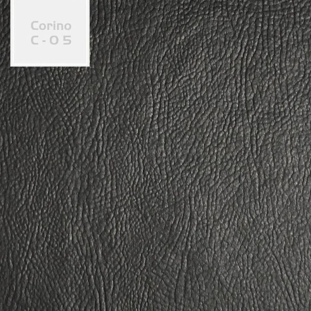 Poltrona 2 Lugares Liverpool Sala de Estar PU Sintético Preto G15 - Gran Belo