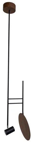 Pendente Aco Madeira Imbuia Dot