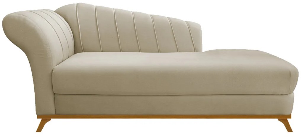 Kit Diva Recamier Vanessa 140cm Lado Direito e 02 Poltronas Laura Linho - ADJ Decor