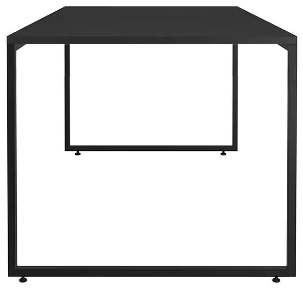 Mesa Sala de Jantar Industrial Porto 160cm Preto - D'Rossi