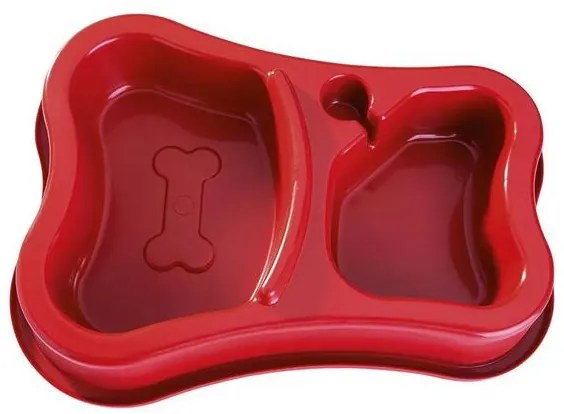 Comedouro Duplo Automático Anti-Formiga Vermelho