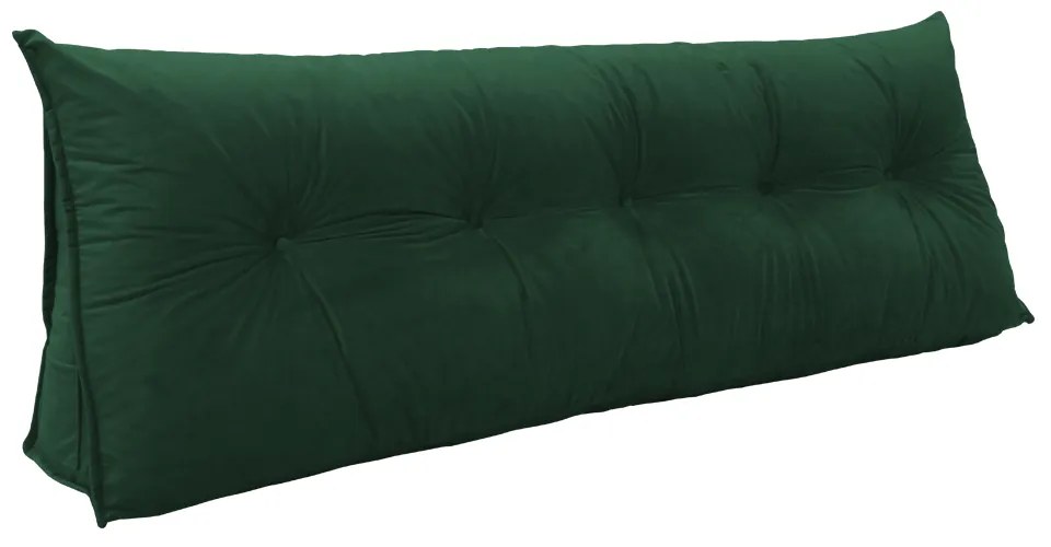 Kit Almofada Mel 1,40 + 4 Almofadas 40x40 Suede Verde Bandeira